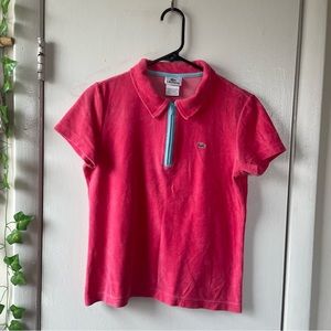 Pink Velvet Lacoste Polo 👚